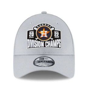 New Era Houston Astros 2022 Division Champs 9FORTY Adjustable Hat Cap Gray - NEW